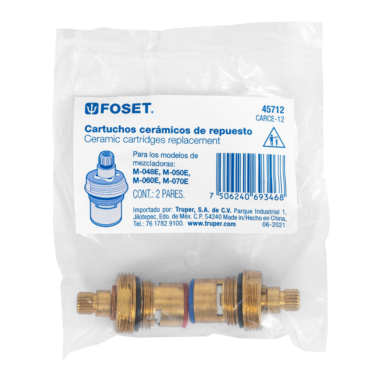 Bolsa con 2 Cartuchos Cerámicos para M-048E, 50E, 60E y 70E