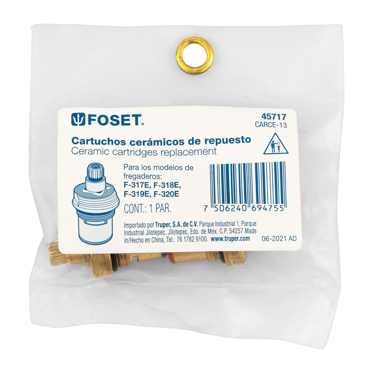 Bolsa con 2 Cartuchos Cerámicos para F-317E, 318E, 319E y 320E