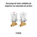 Cartucho de Compresión para Llaves de Empotrar, Basic y Aqua