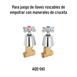 Cartucho de Compresión para Llaves de Empotrar, Basic y Aqua