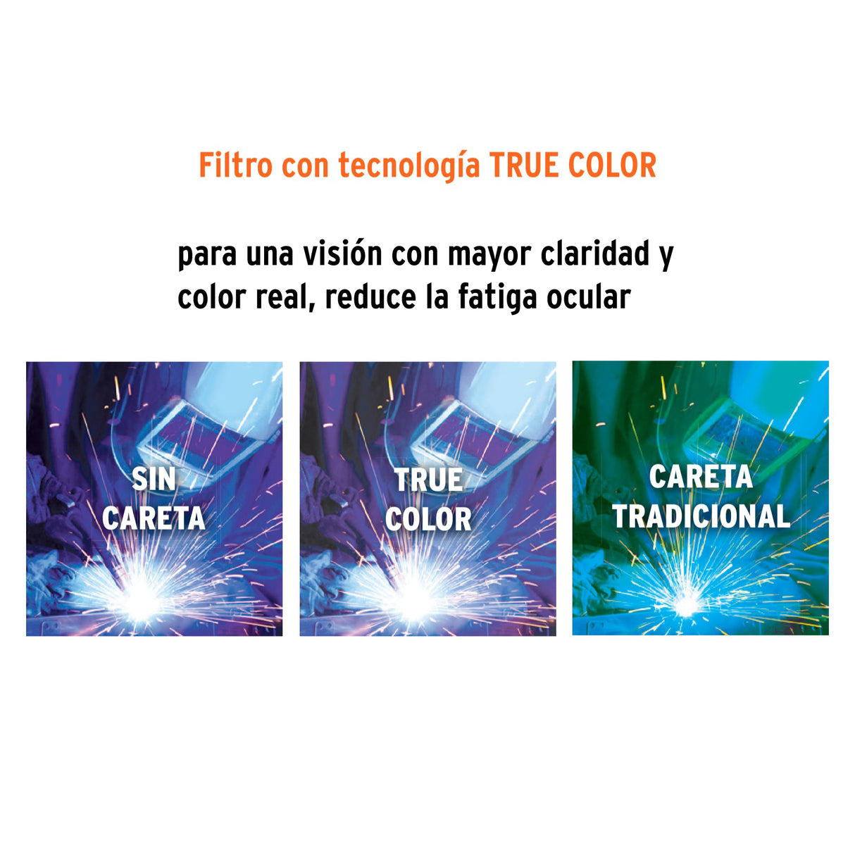 Careta Electrónica para Soldar Sombra 9-13, Rayos, Pretul