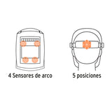 Careta Electrónica para Soldar Sombra 9-13, Calavera, Truper