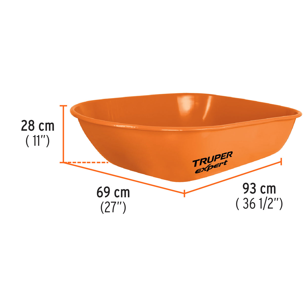 Carretilla 5.5FT3 Imponchable Bastidor Tubular, Truper Expert