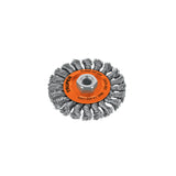 Carda Circular 4' Alambre Trenzado, Eje 5/8'-11, Truper