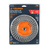 Carda Circular 8' Alambre Trenzado, Eje 5/8'-11, Truper