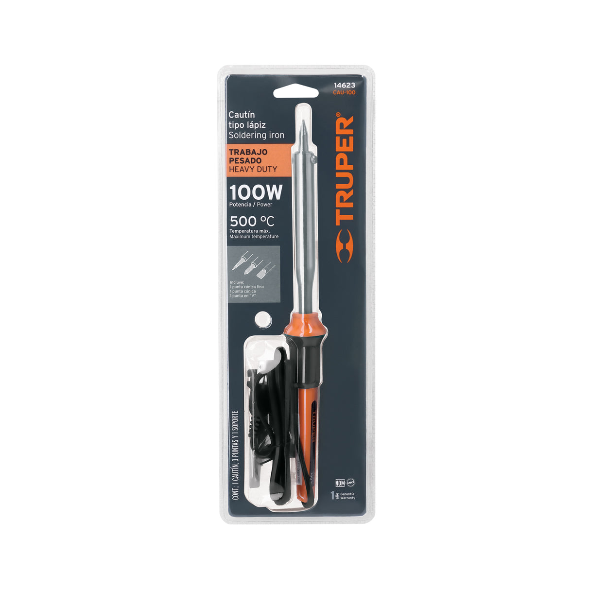 Cautín 100 W Tipo Lápiz para Trabajo Pesado, Truper