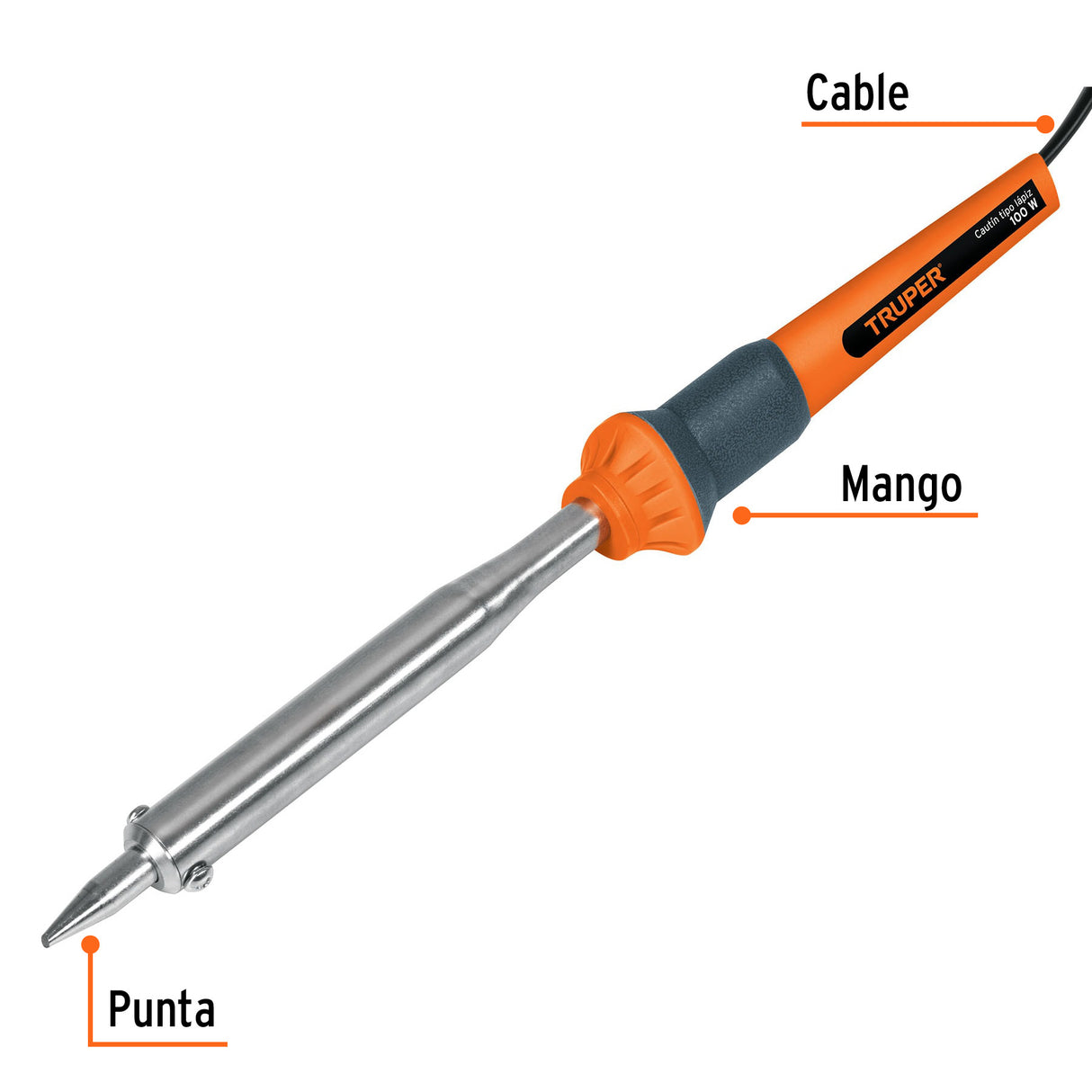 Cautín 100 W Tipo Lápiz para Trabajo Pesado, Truper