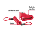 Candado para Freno de Disco Motocicleta, 10 mm, Hermex