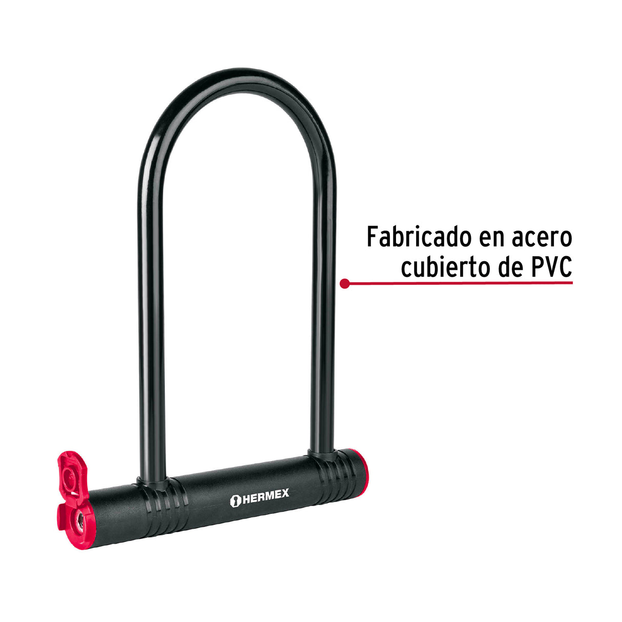 Candado Rígido Tipo 'U' de 12 mm, Hermex