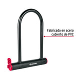 Candado Rígido Tipo 'U' de 12 mm, Hermex