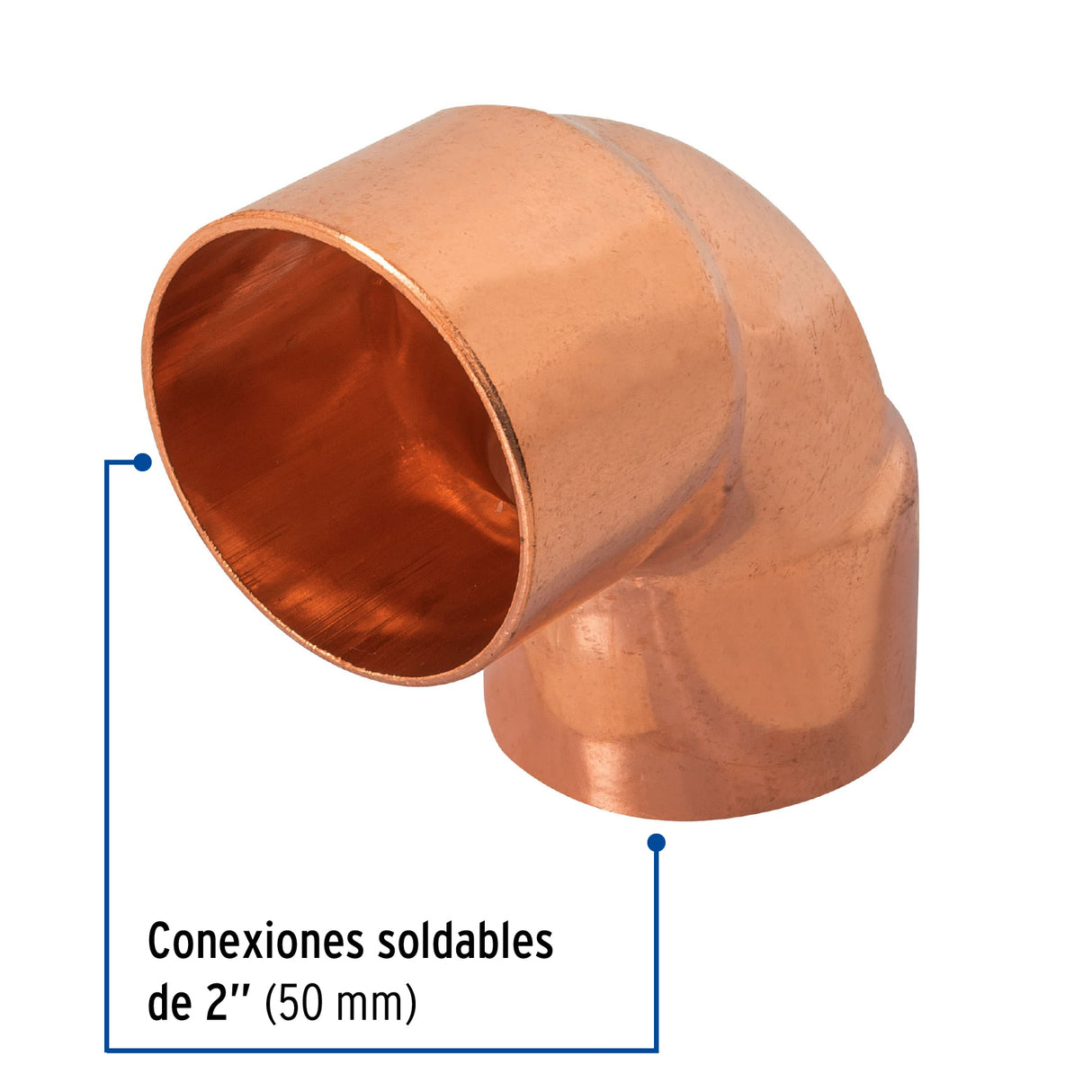 Codo 90° de Cobre de 2', Foset