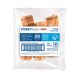 Conector de Cobre de Rosca Exterior 3/4', Foset Basic