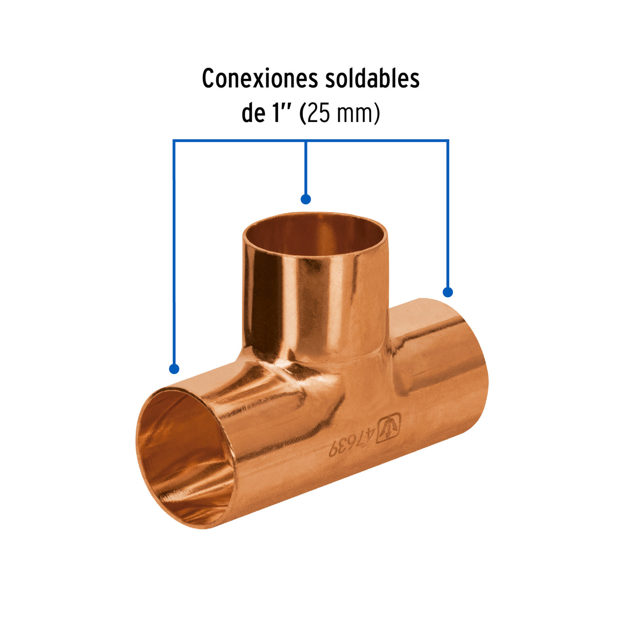 Tee Sencilla de Cobre 1', Foset Basic