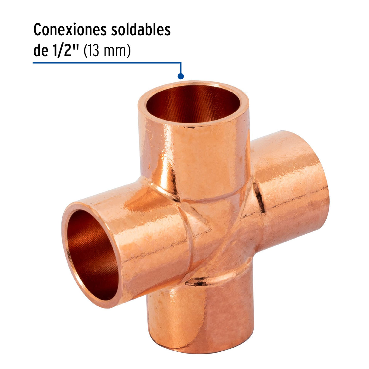 Cruz Sencilla de Cobre 1/2', Foset