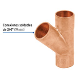 Yee Sencilla de Cobre 3/4', Foset