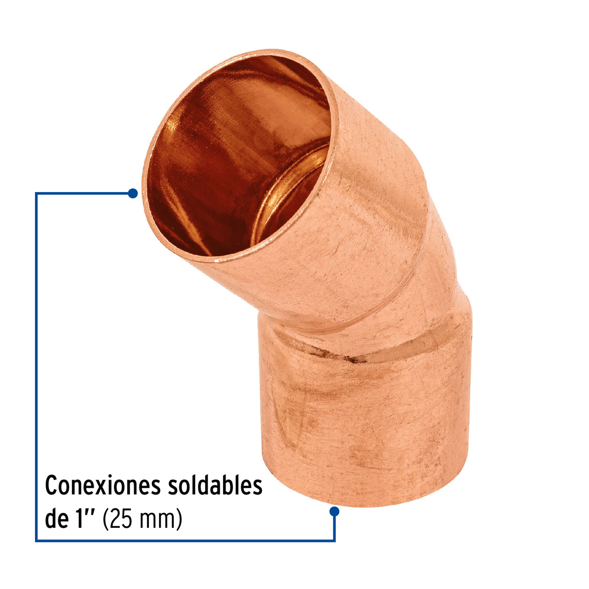 Codo 45° de Cobre 1', Foset Basic
