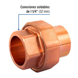 Tuerca Unión de Latón Cobrizado 1-1/4', Foset