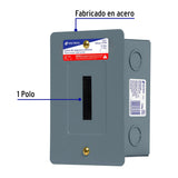 Centro de Carga Empotrable, 1 Polo, Volteck