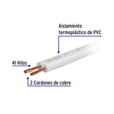 Metro de Cordón Dúplex Flexible SPT 14 AWG en Carrete 500 m
