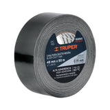 Cinta Negra para Ducto 50M X 48 mm, Espesor 0.19 mm, Truper