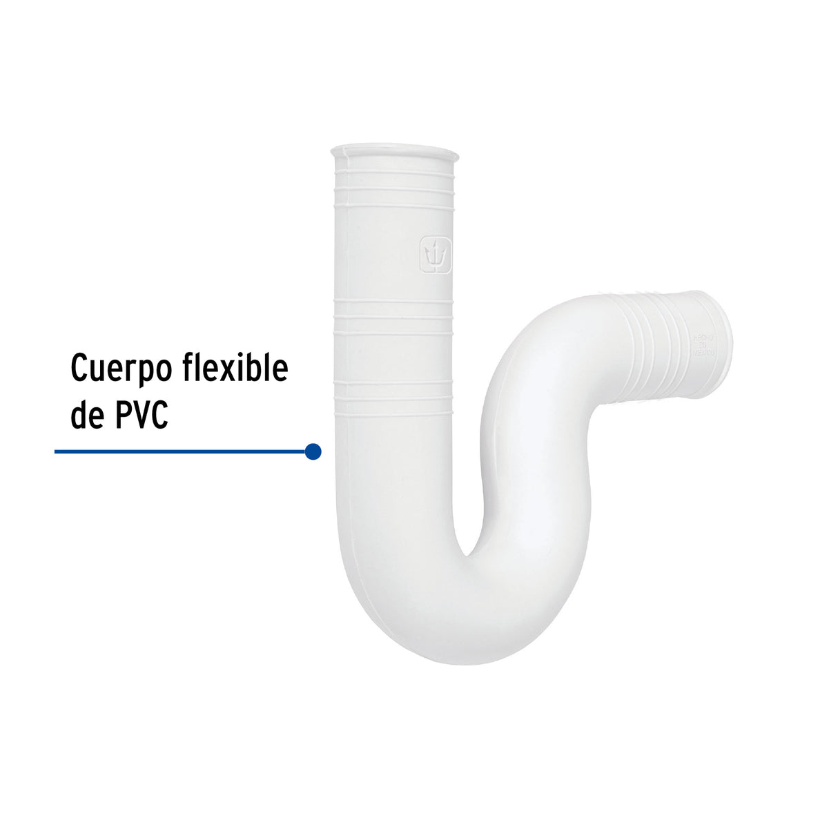 Céspol Flexible 1-1/4' de PVC, para Lavabo, Foset