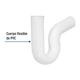 Céspol Flexible 1-1/2' de PVC, para Fregadero, Foset