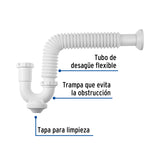 Céspol Rígido para Fregadero S/Contra, Polipropileno, 1-1/2'