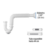 Céspol Rígido para Fregadero S/Contra, Polipropileno, 1-1/2'