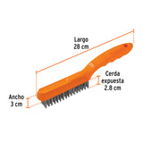 Cepillo de Alambre 64 Pinceles de Acero Inoxidable, Truper