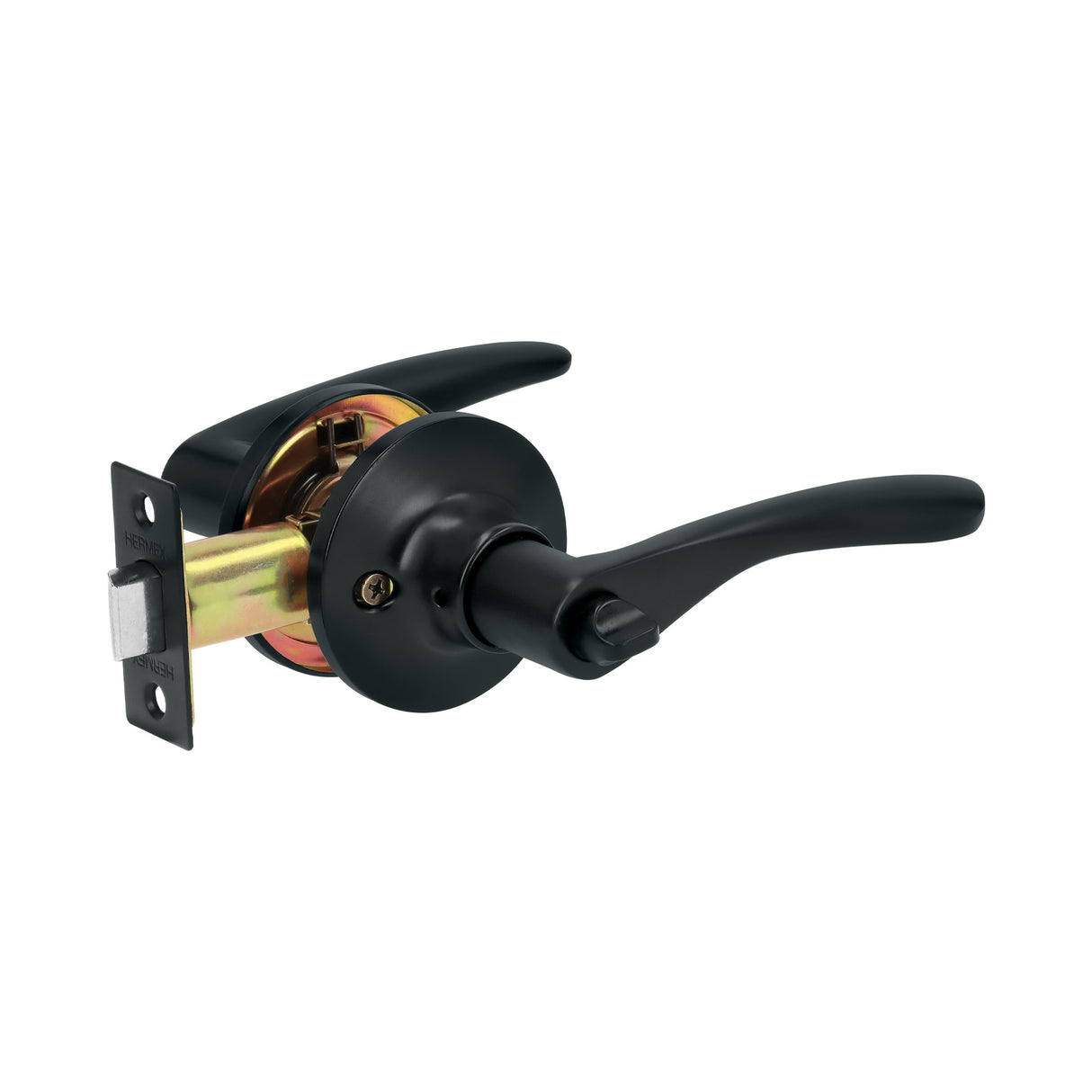 Cerradura Manija 'Milán' para Baño, Negro, Cil Latón, Basic