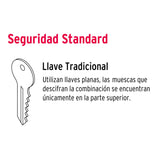 Cerradura Manija 'Milán' para Recámara, Negro, Cil Latón, Basic