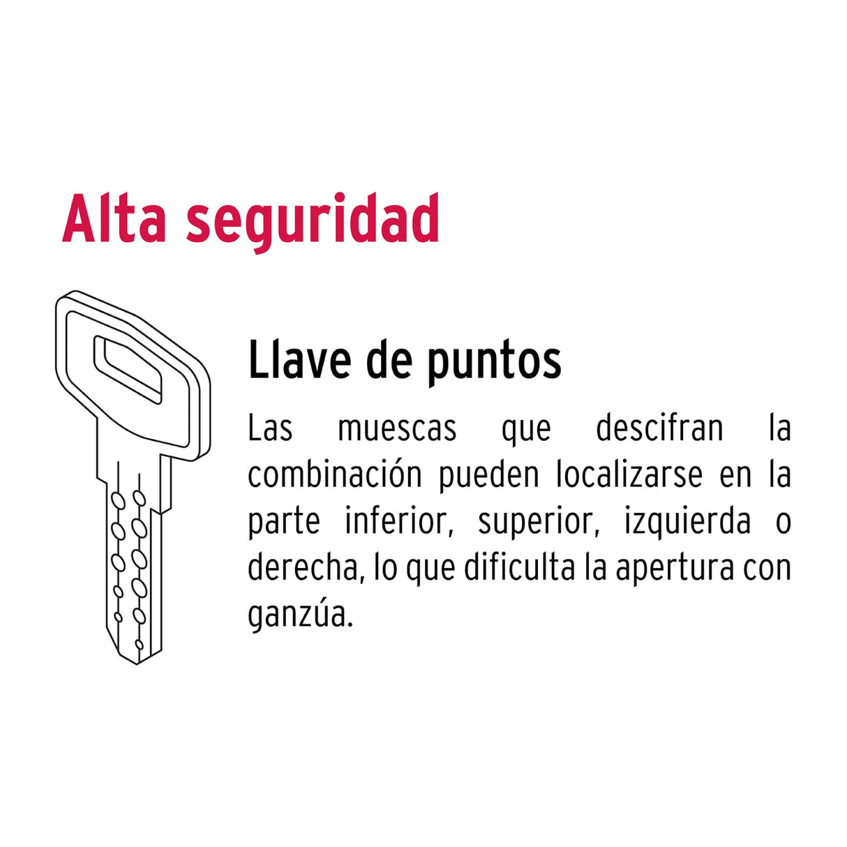 Jaladera/Perilla, Lugo Llave-llave, Níquel Satín, Hermex