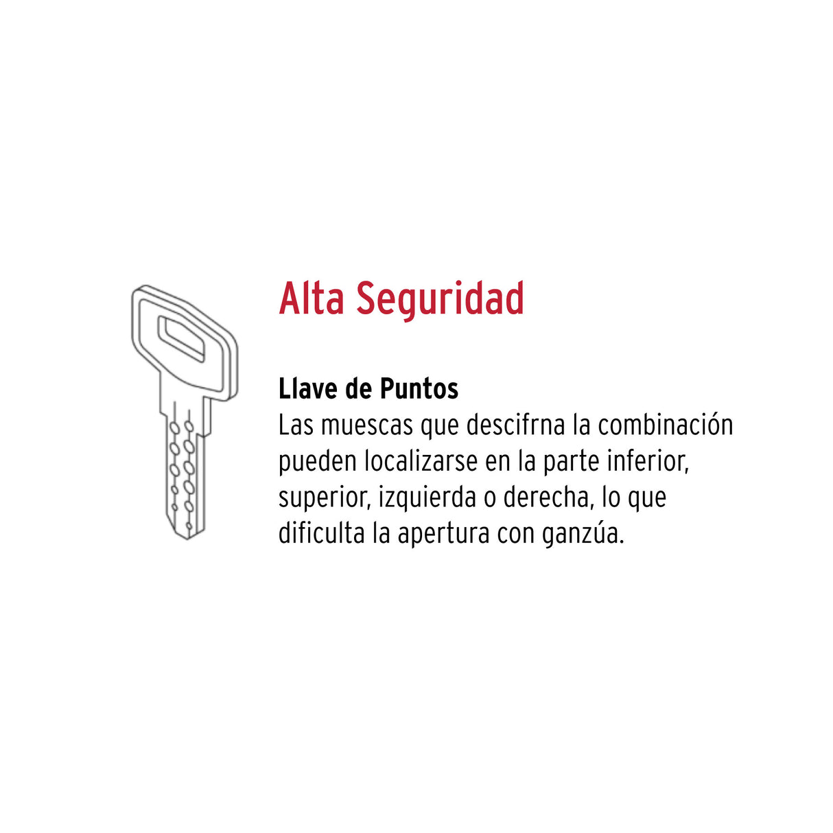 Jaladera/Perilla/Cerrojo, Porto Llave-llave, Negro