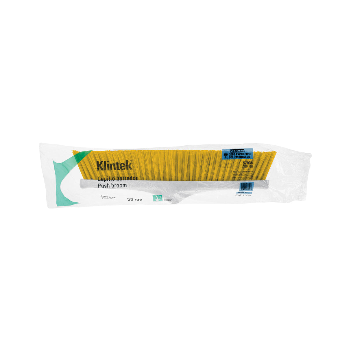 Cepillo Industrial Cerda Suave de 50 cm, Bastón de Madera