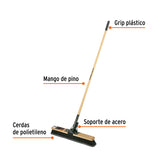 Cepillo Superficies Rugosas, Cerdas PP, Mango 60 cm, Expert