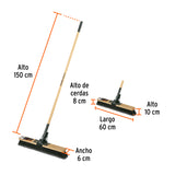 Cepillo Superficies Rugosas, Cerdas PP, Mango 60 cm, Expert