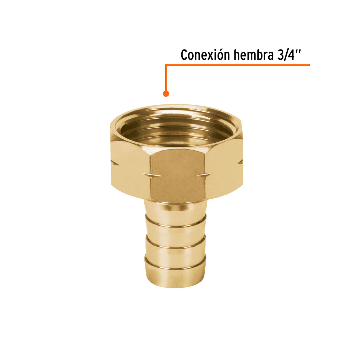 Conector 1/2' Hembra de Aluminio, Truper