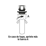 Conector 1/2' Hembra de ABS con Tuerca de Ajuste Manual