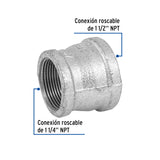 Reducción Campana Acero Galvanizado 1-1/2'X1-1/4', Foset