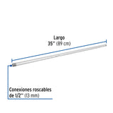 Niple de Acero Galvanizado 1/2 X 35', Foset