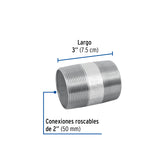 Niple de Acero Galvanizado 2 X 3', Foset