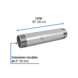 Niple de Acero Galvanizado 2 X 12', Foset
