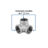 Codo Rincón Acero Galvanizado de 1', Foset