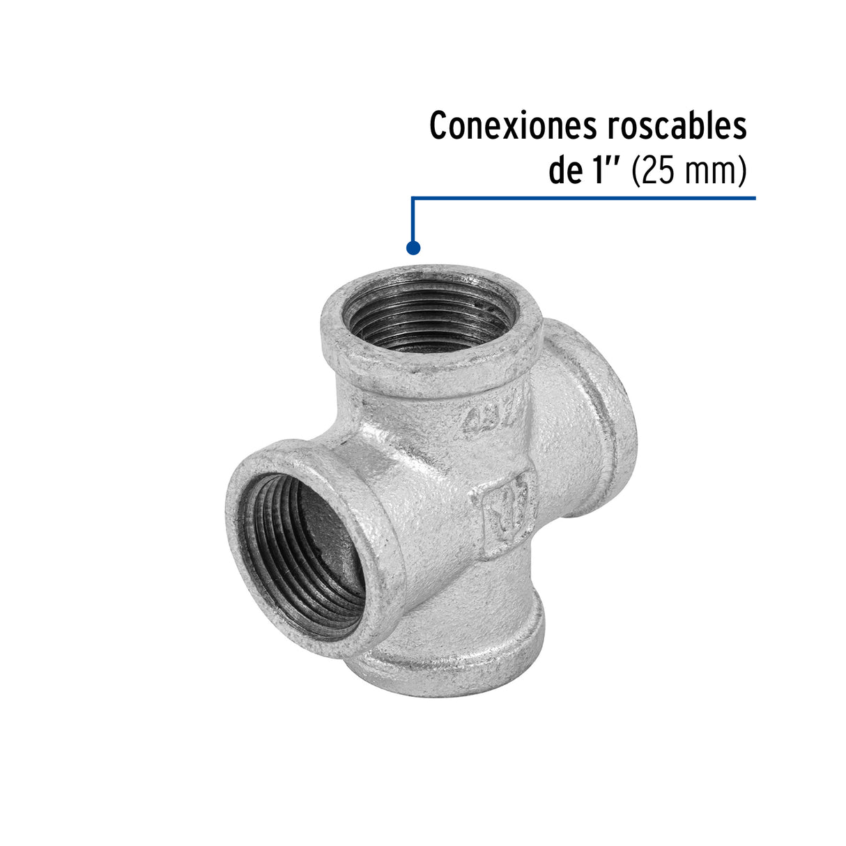 Cruz de Acero Galvanizado 1', Foset