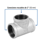 Tee Sencilla 2' Acero Galvanizado, Foset
