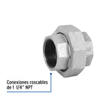 Tuerca Unión 1-1/4' Acero Galvanizado, Foset