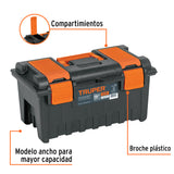Caja para Herramienta de 19' con Compartimentos, Truper