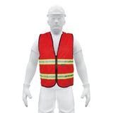 Chaleco de Seguridad Rojo Alta Visibilidad con Cierre