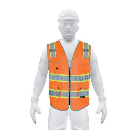 Chaleco de seguridad de alta visibilidad, naranja, XG, Expert