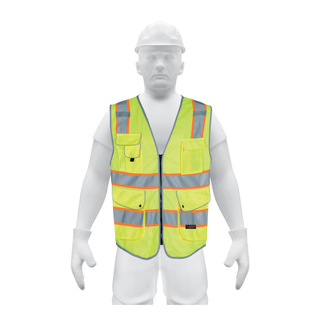 Chaleco de seguridad de alta visibilidad, verde, XG, Expert
